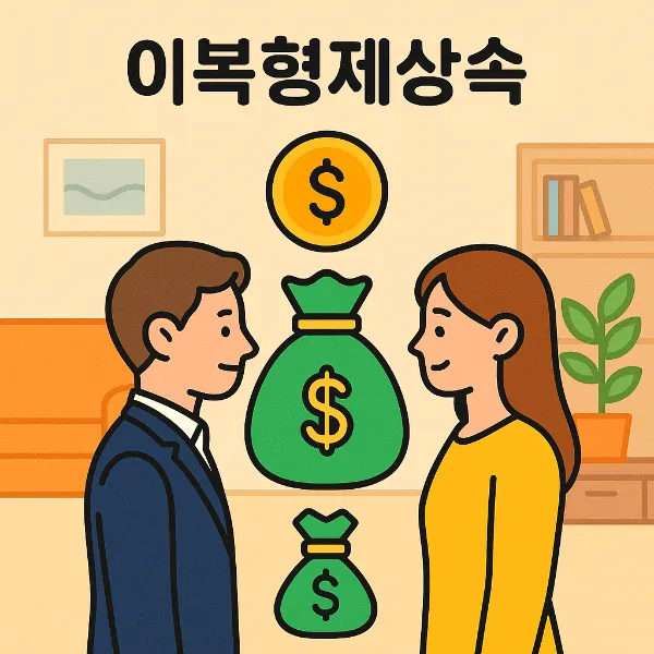 원주상속변호사, 이복형제상속